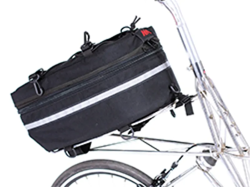 Moulton Large Expandable Rear Cordura nylon Bag in Black